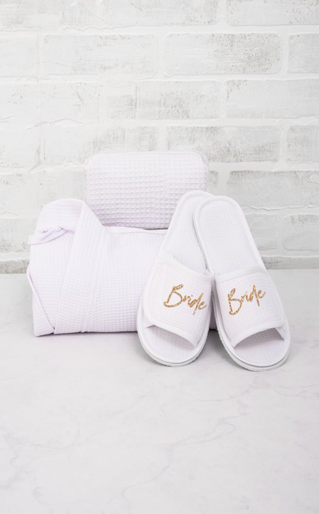 Category Slider - Personalized Waffle Slippers - For The Bride