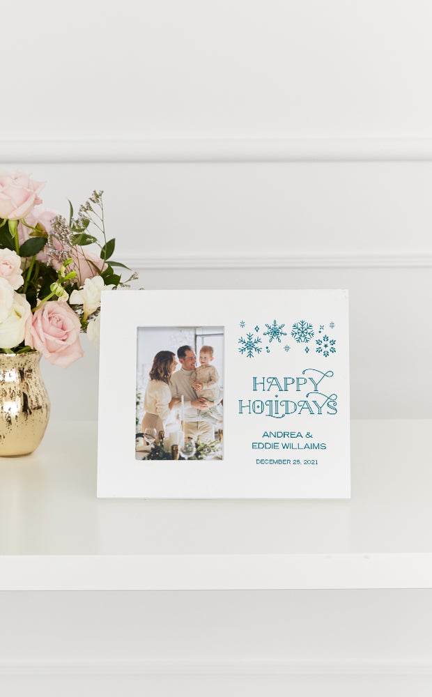 Category Slider - 4x6” Personalized Wooden Picture Frames - Holiday