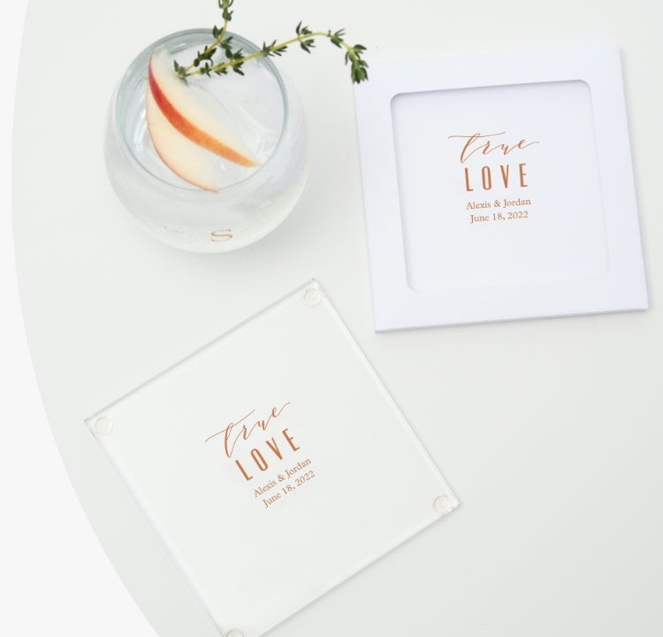 Personalized Glass Coaster Favor