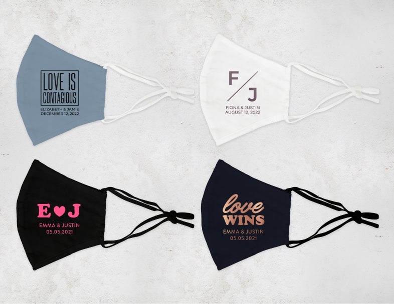 Shop Personalized Wedding Masks